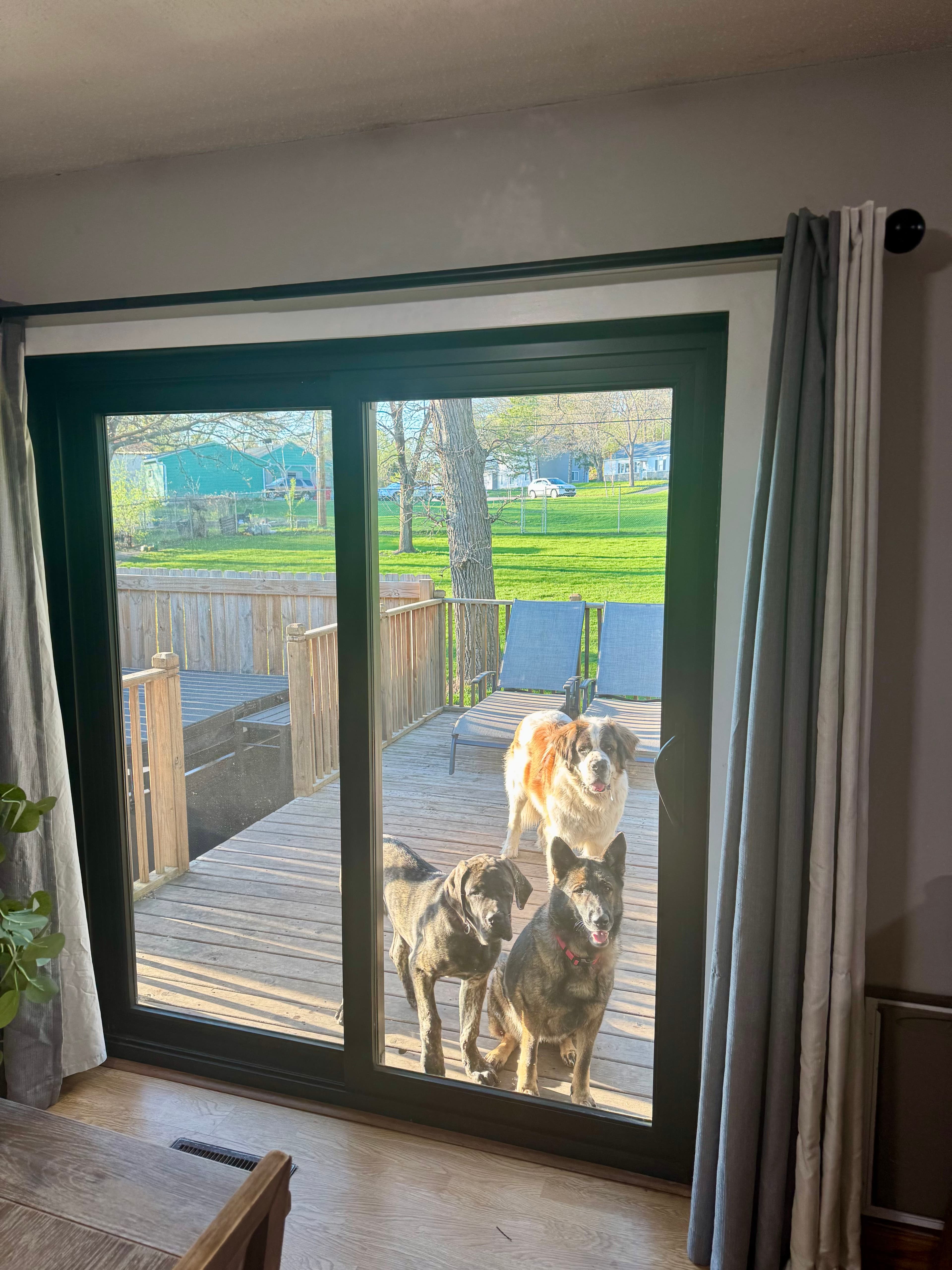 Project Black Sliding Patio Door Install with Jamb Extension and Fresh Trim image