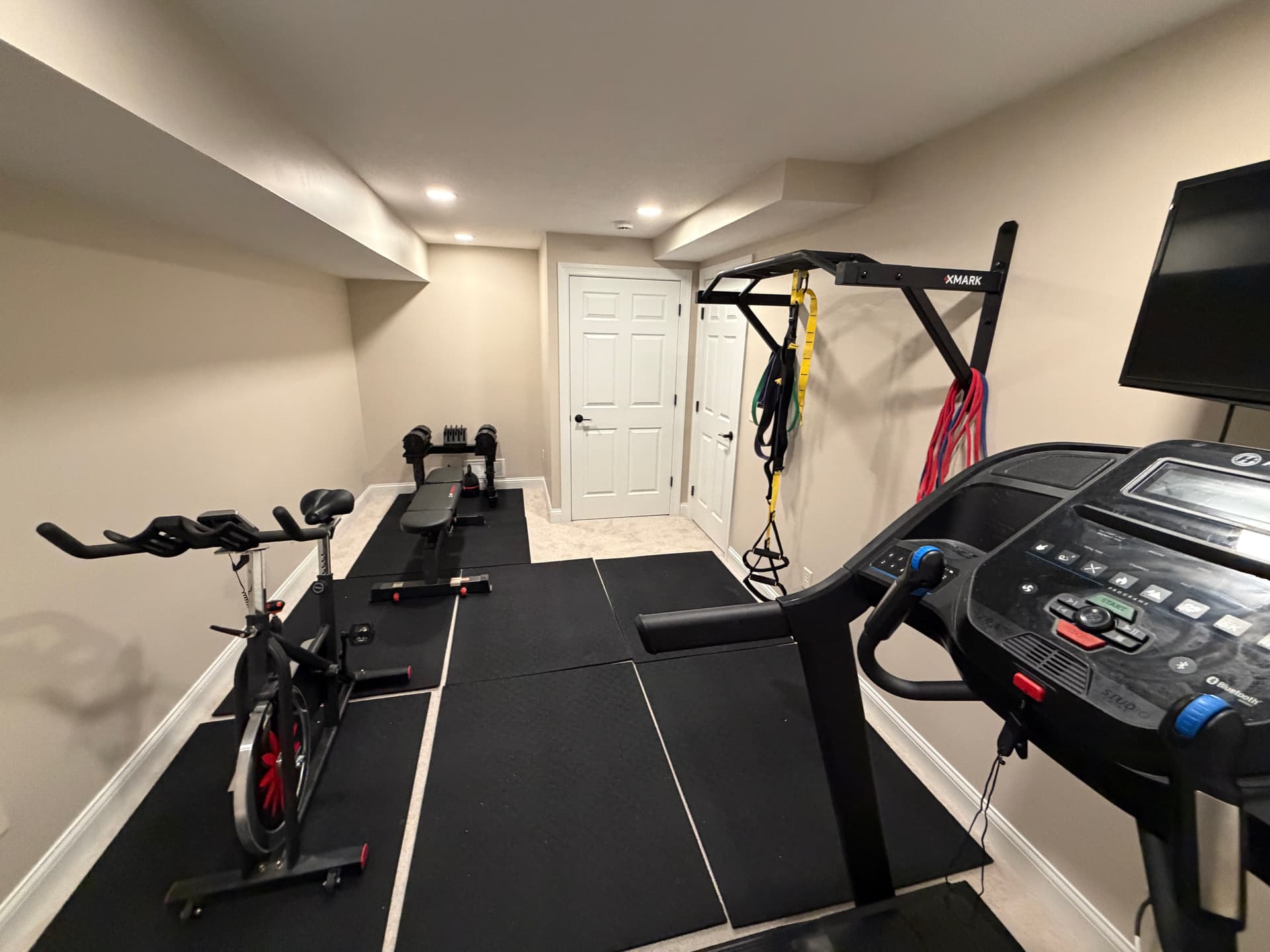 Gallery photos for Basement Finished Into a Home Gym and Guest Bedroom: Image #1