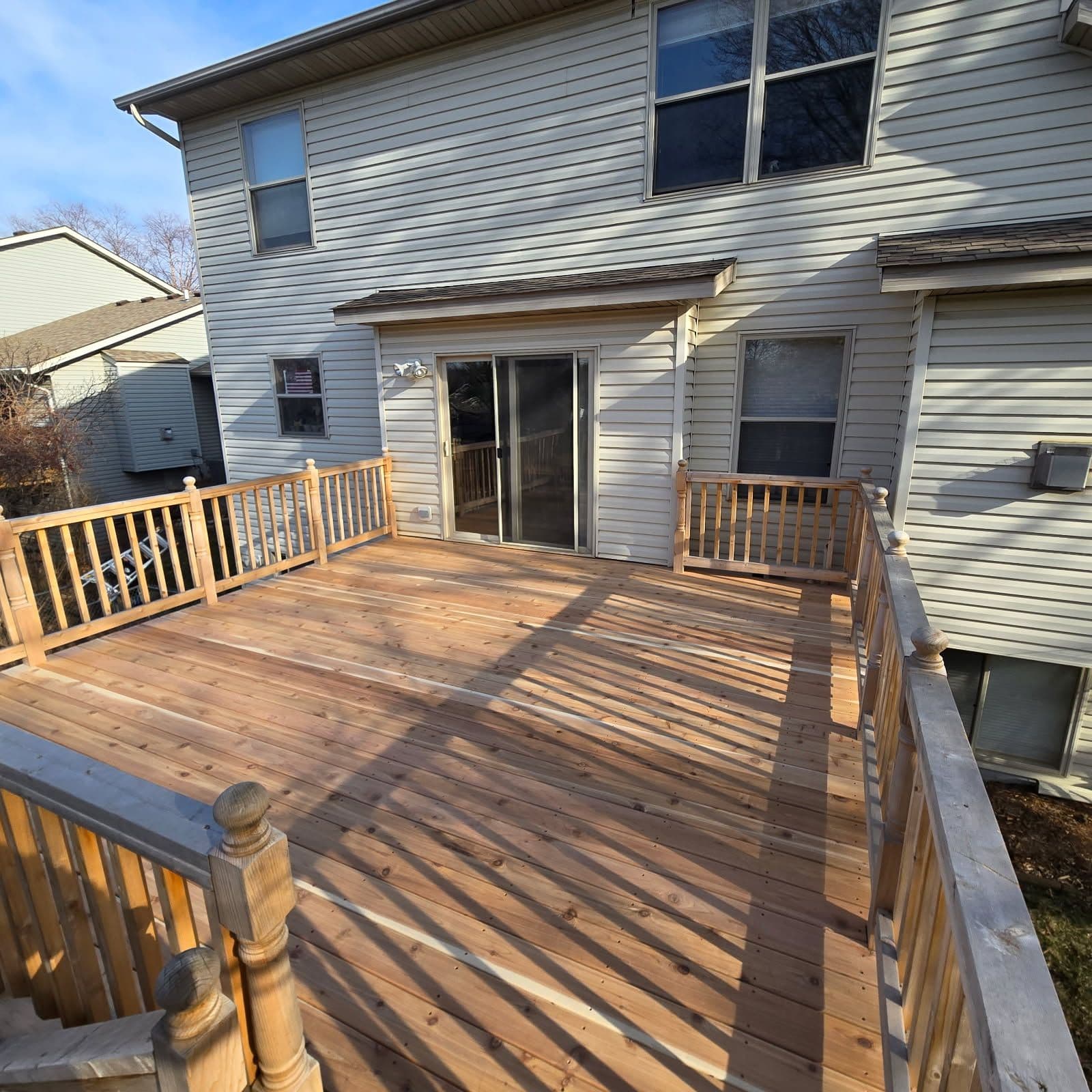 Project Worn Deck Boards Replaced with Fresh Cedar image